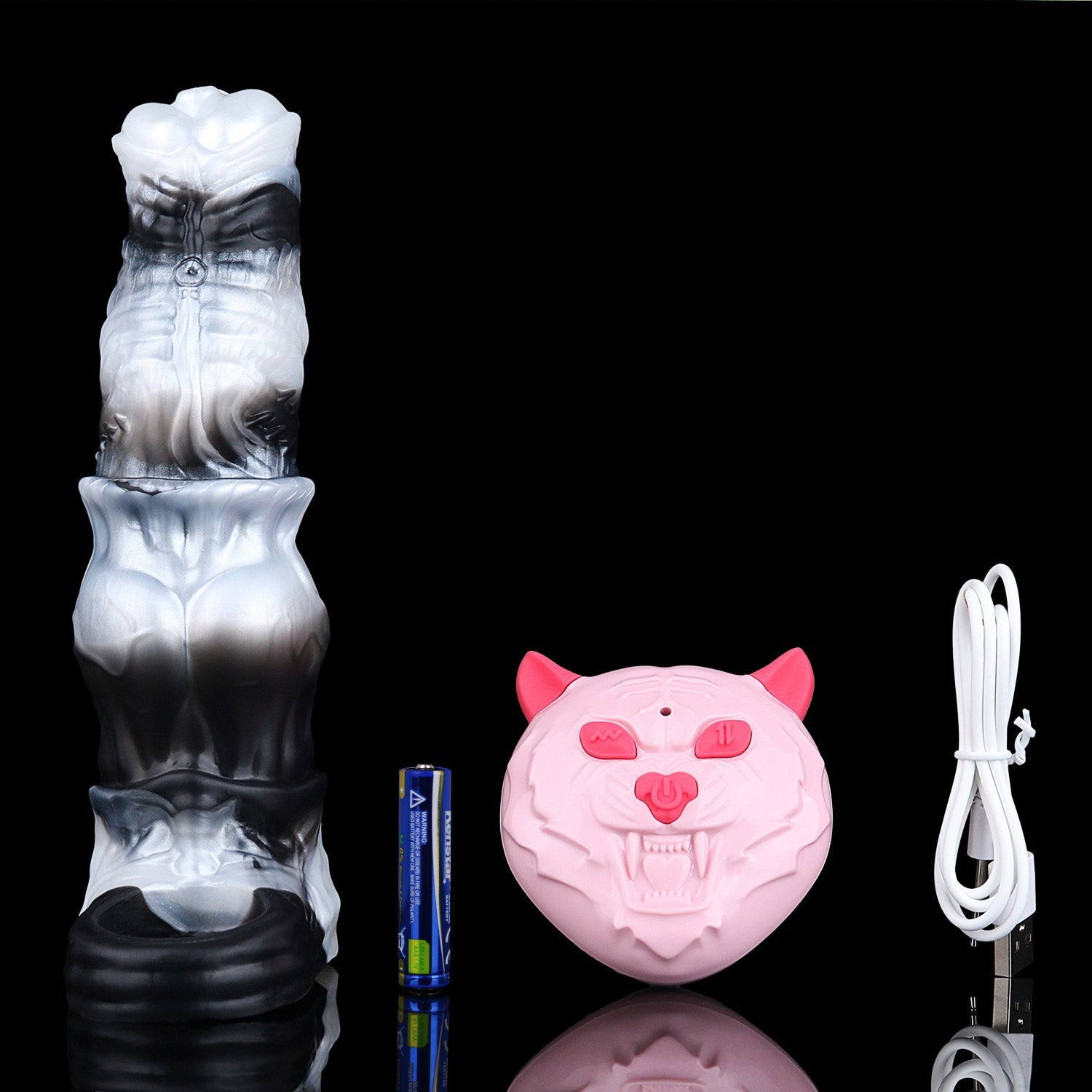 Vibrating Fantasy Cock Sleeve with Cockring – Platinum Silicone Penis Extender for Couples
