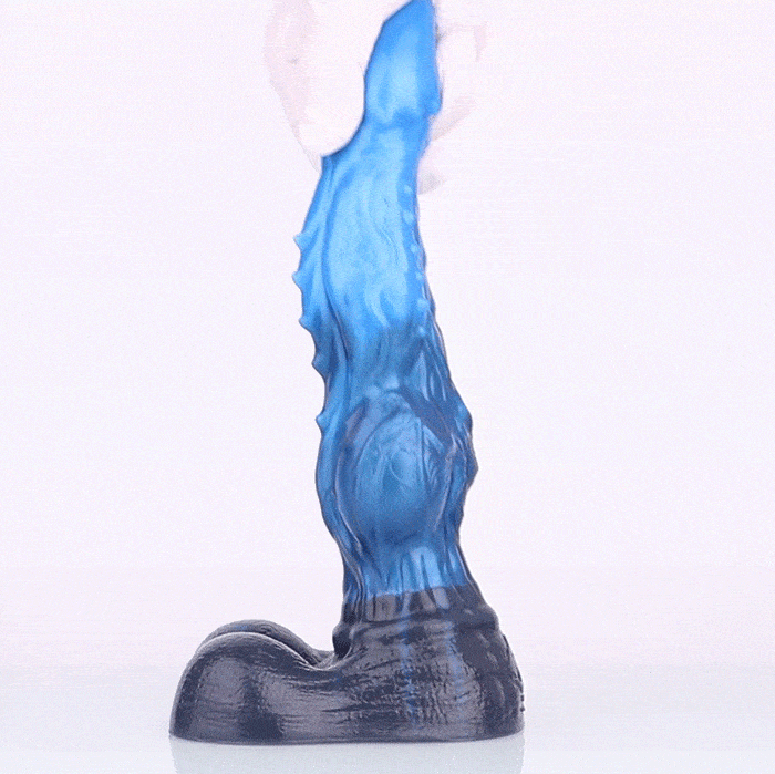 Sylva Draconis – Dual-Layer Platinum Silicone Dragon Dildo with Devil Carving Texture | Domlust