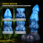 Sylva Draconis – Dual-Layer Platinum Silicone Dragon Dildo with Devil Carving Texture | Domlust