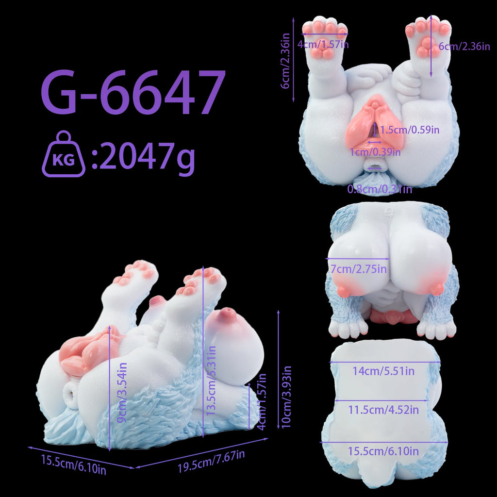Furry Fox Beast Dual-Channel Pussy with Alien Sex Doll — Fantasy Animal Sex Toy for Men