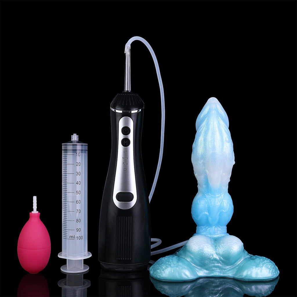 Squirting Dragon Dog Knot Dildo – Ejaculating Fantasy Silicone Toy with Electric Water Sprayer for Immersive Knotting Play