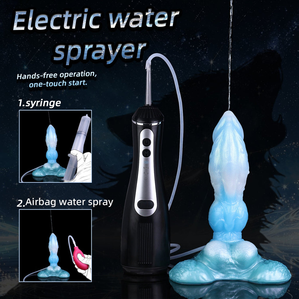 Squirting Dragon Dog Knot Dildo – Ejaculating Fantasy Silicone Toy with Electric Water Sprayer for Immersive Knotting Play