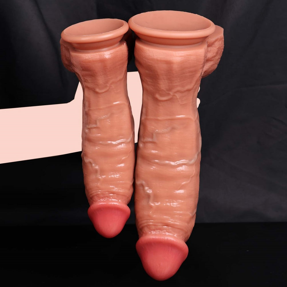 Domlust Curved Realistic Dildo – Dual-Density Silicone, Veiny Shaft, G-Spot Curve (S–XL)