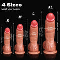 Domlust Curved Realistic Dildo – Dual-Density Silicone, Veiny Shaft, G-Spot Curve (S–XL)