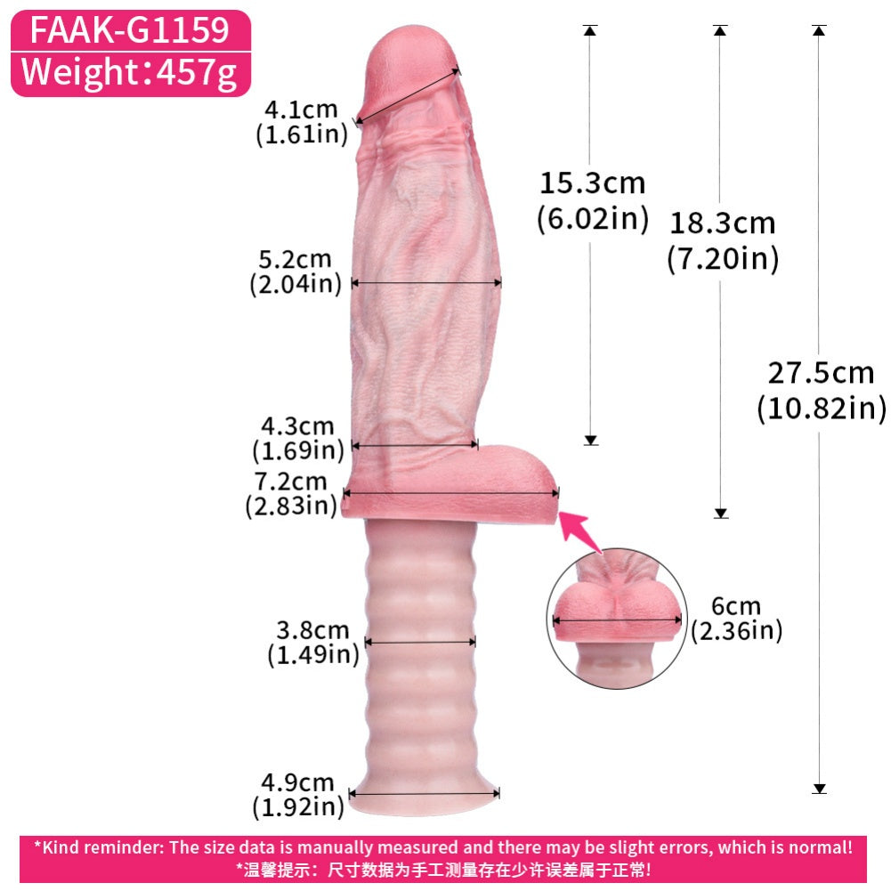 7 Inch Realistic Dildo – Dual Density Platinum Silicone | Flesh Tone Life-Size Replica