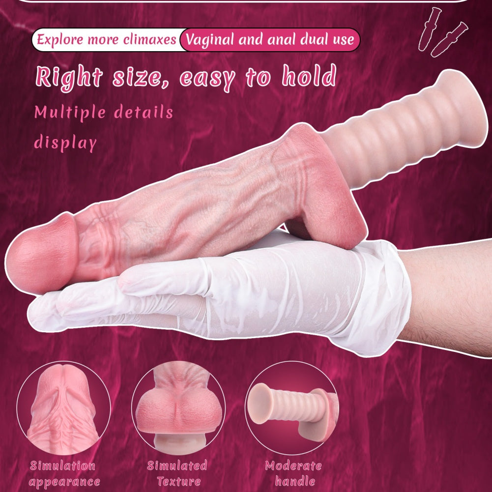 7 Inch Realistic Dildo – Dual Density Platinum Silicone | Flesh Tone Life-Size Replica