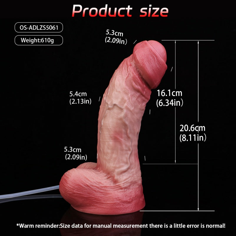 Domlust NobleSculpt — Dual Density Silicone Squirting Dildo | Life-Size Anal & G-Spot Toy