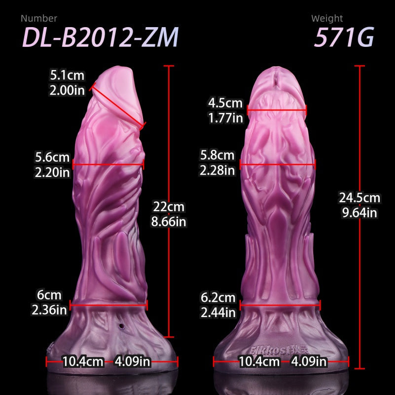 Inflatable Dragon Dildo | Platinum Silicone Fantasy Vaginal Expander by Domlust