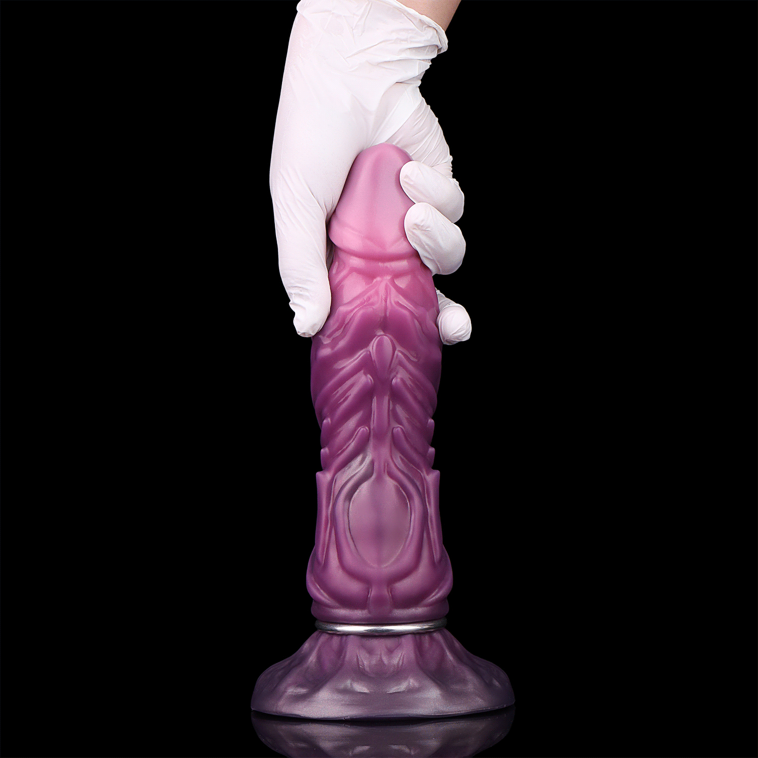 Inflatable Dragon Dildo | Platinum Silicone Fantasy Vaginal Expander by Domlust