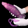 Inflatable Dragon Dildo | Platinum Silicone Fantasy Vaginal Expander by Domlust